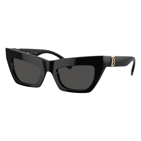 New BURBERRY Black Cat Eye BE4405 3001/87 Sunglasses Women - Picture 1 of 6
